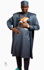 Grand boubou Sénégalais homme en gris