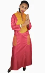 Grand boubou wax femme élégant et coloré