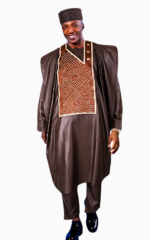 Grande Boubou Homme moderne en tissu africain