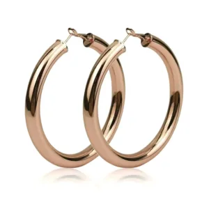 Boucles d'oreilles créoles grandes, accessoire tendance et chic