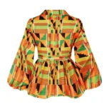 Haut Africain Femme Motif Kente élégant et coloré