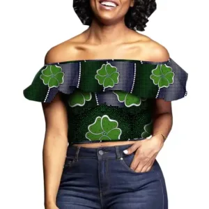 Haut en tissu Wax, style africain femme