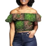 Tunique en wax africain pour femmes modernes