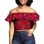Blouse wax femme, inspiration africaine contemporaine