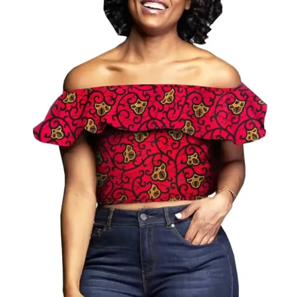 Blouse wax femme, inspiration africaine contemporaine