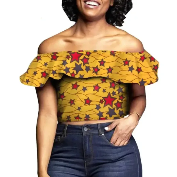 Haut chic en wax africain, élégance et confort