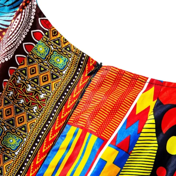 Haut coloré inspiré de l'art africain pour femme