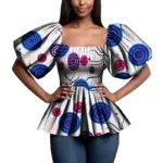 Top féminin avec imprimé africain chic