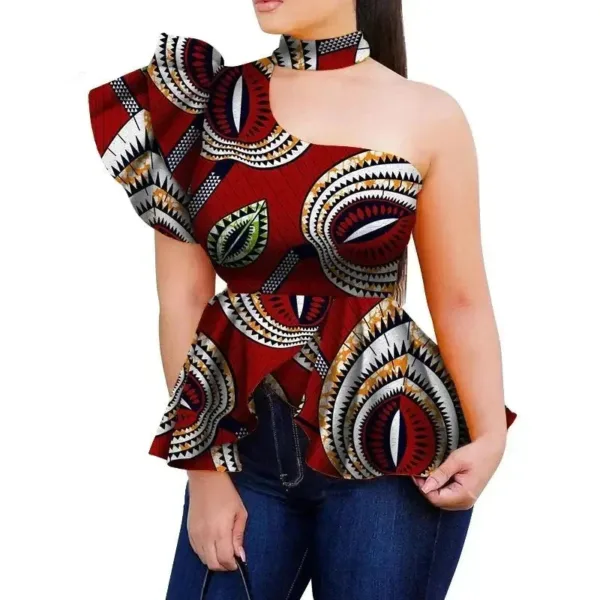 T-shirt africain pour femme, élégance ethnique