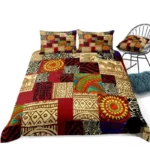 Housse de couette colorée aux influences africaines