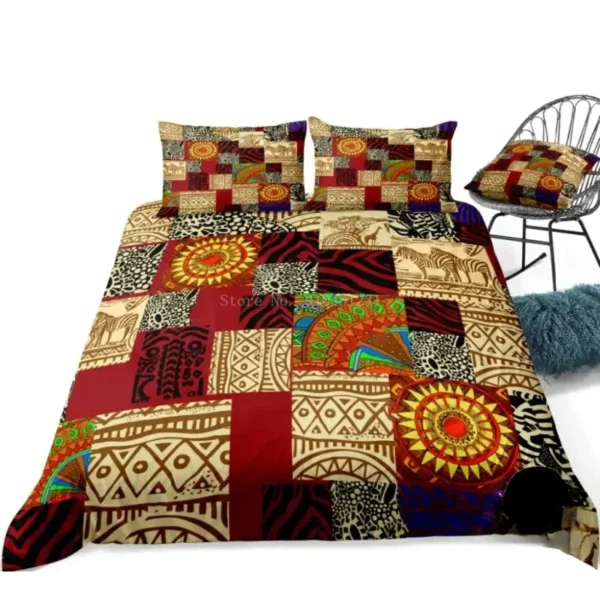 Housse de couette colorée aux influences africaines