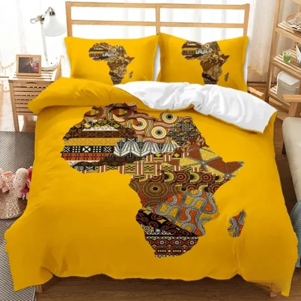 Couette à motifs culturels d'Afrique