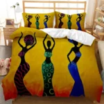 Housse de couette au style artisanal africain