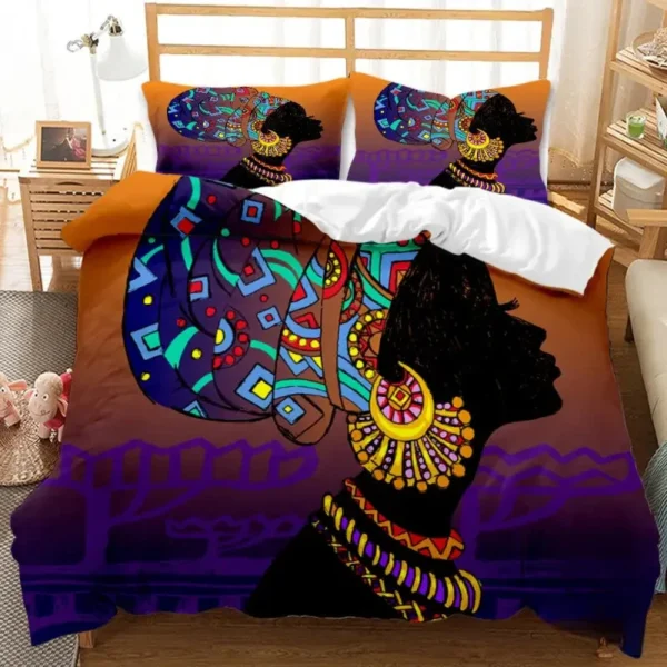 Housse de couette design inspiré par l'Afrique