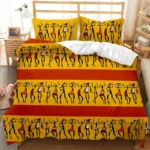 Housse de couette aux couleurs chaudes africaines