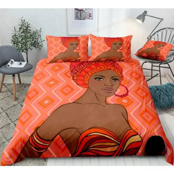 Housse de couette en tissu africain