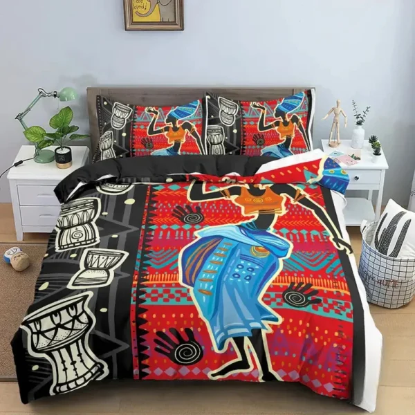 Housse de couette coloris naturels africains