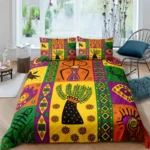 Housse de couette tissu africain coloré - vue 6