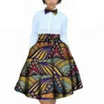 Jupe Africaine chic avec nœud