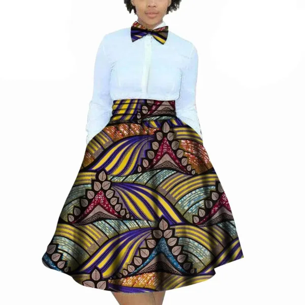 Jupe Africaine chic avec nœud