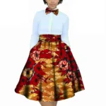 Jupe avec nœud papillon, style ethnique