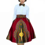 Jupe Africaine originale avec détail nœud