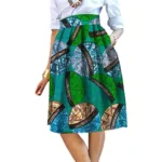 Jupe africaine casual au design contemporain et coloré