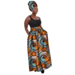 Jupe Africaine Fluide aux motifs colorés et légers