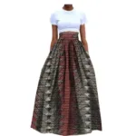 Jupe africaine grande taille aux motifs colorés et vibrants