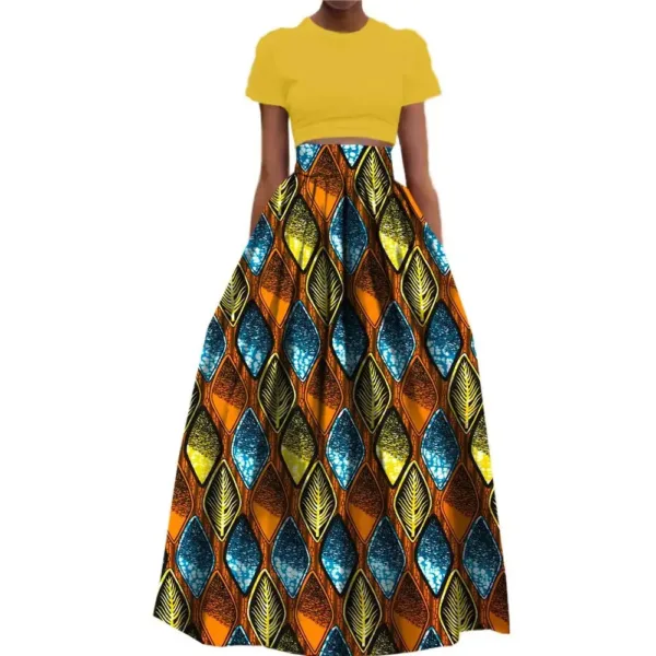 jupe-africaine-longue-1 Jupe Africaine Longue aux motifs colorés et vibrants