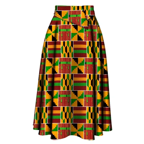 jupe-africaine-longue-kente-1 Jupe longue Kente