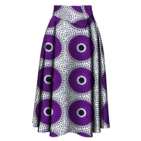 jupe-africaine-motif-violet-et-blanc-1 Jupe africaine violet et blanc à motif distinctif