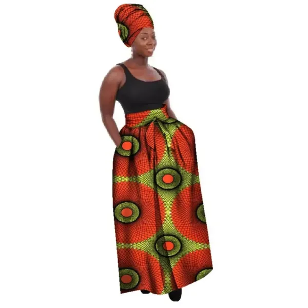 jupe-africaine-soiree-chic-1 Jupe Chic Africaine Soirée en motifs raffinés et colorés