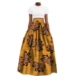 Jupe africaine stylée aux motifs traditionnels et colorés