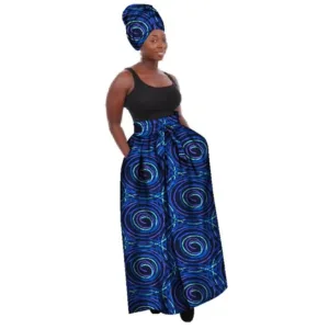 Jupe africaine vintage aux motifs colorés et designs uniques