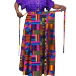Jupe en Pagne Africain coloré et stylisé