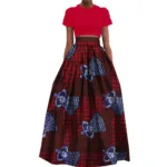 Jupe ethnique africaine colorée et stylée pour femme