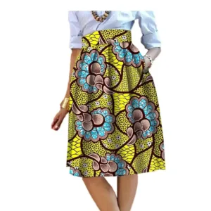 Jupe Traditionnelle Africaine aux motifs colorés et vibrants