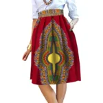 Jupe courte Tribal Africain avec motifs colorés et culturels