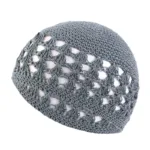 Kufi tricoté gris