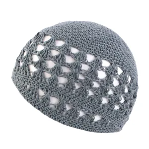 Kufi tricoté gris