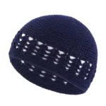 Kufi noir tricoté