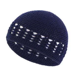 Kufi noir tricoté