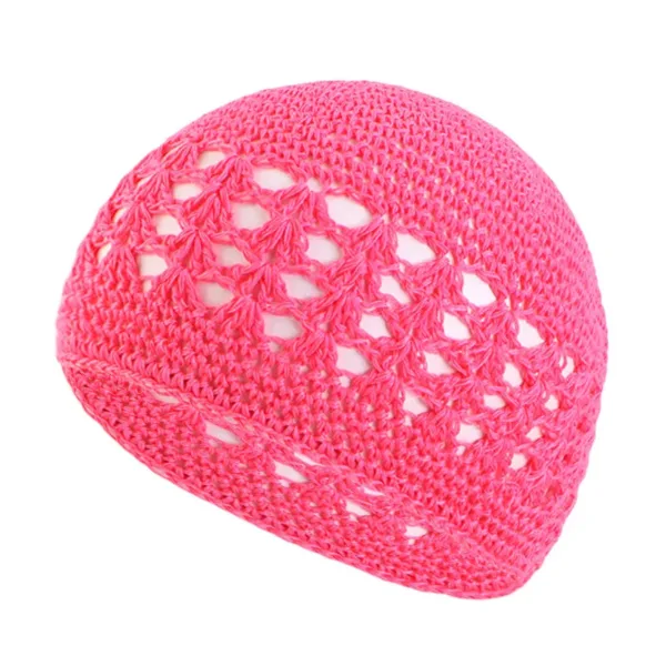 kufi-tricote-rose-1 Kufi tricoté rose