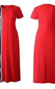Robe africaine féminine aux motifs colorés et fluides