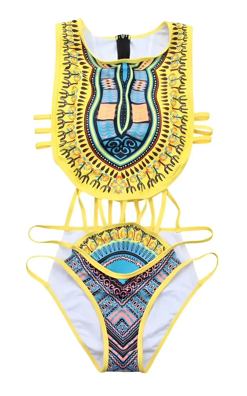 Maillot 1 pièce avec imprimé wax, style africain