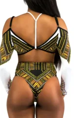 Bikini africain en tissu wax, style traditionnel