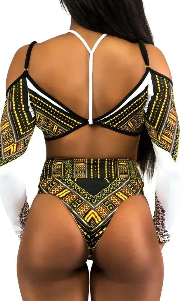 Bikini africain en tissu wax, style traditionnel