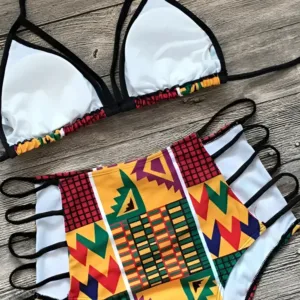 Bikini féminin en tissu africain, style unique et tendance