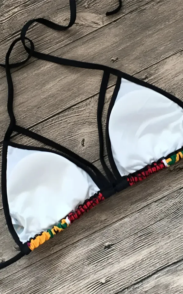 Maillot de bain 2 pièces, design inspiré de la culture africaine